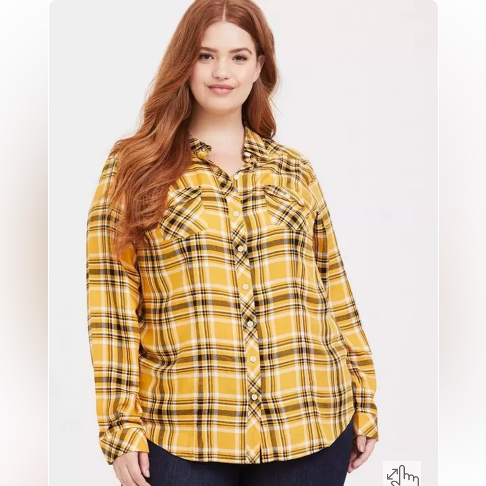 Torrid Challis Button Down Flannel